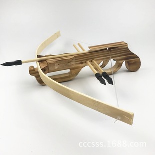 弩箭弓木弓箭模型武器无杀伤力木头儿童弩箭玩具大威力儿童玩具男