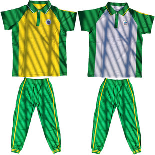 短裤 子夏装 夏季 绿色上衣裤 男女 薄长裤 广州番禺区小学校服纯棉短袖