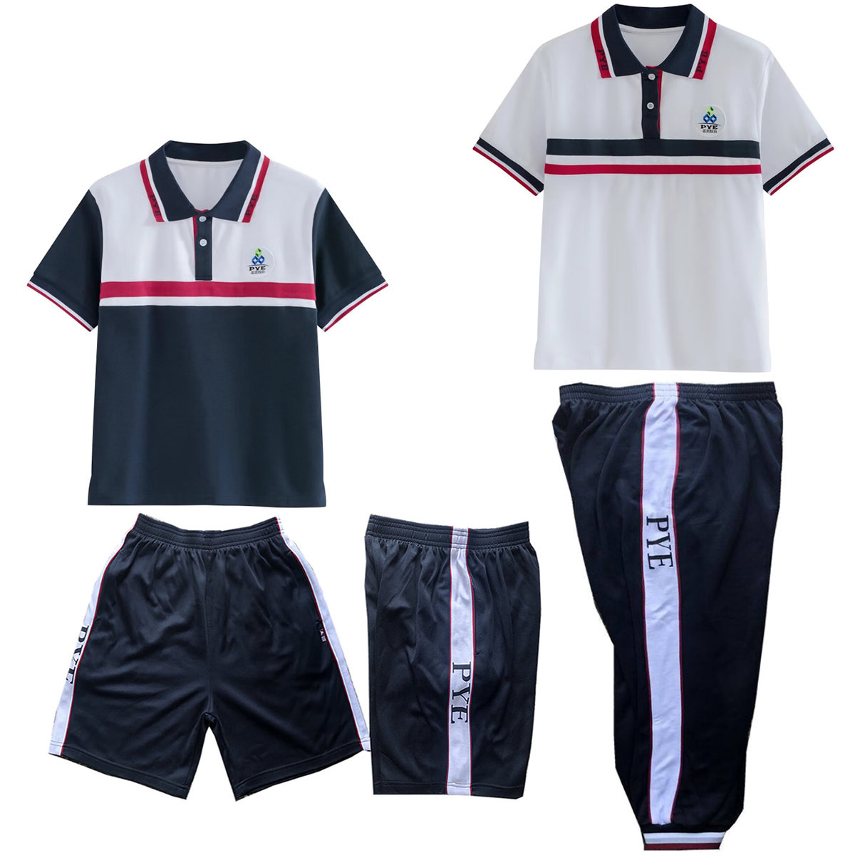 番禺校服短袖新款T恤衫番禺高中校服长袖秋裤夏季短裤春装男女生