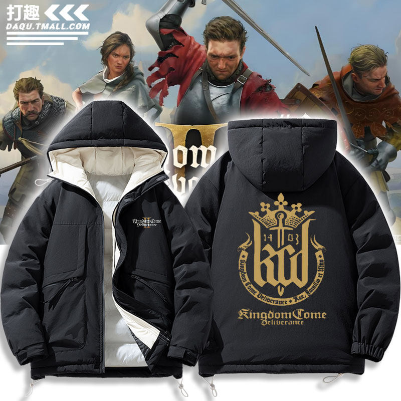 天国的拯救2亨利Steam游戏周边二次元羽绒棉衣服休闲加厚外套夹克,男装,棉衣,淘宝优惠券,粉丝福利购,淘宝优惠卷