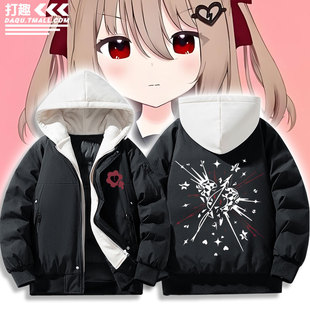 Neurosama周边Evil neuro牛肉AI虚拟主播羽绒棉衣服休闲夹克外套