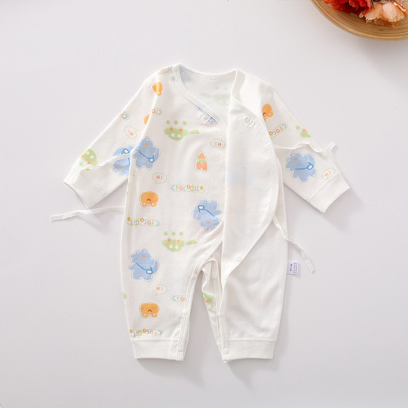 婴儿连体衣春秋男宝宝女衣服夏季爬服新生儿a类纯棉睡衣长袖哈衣