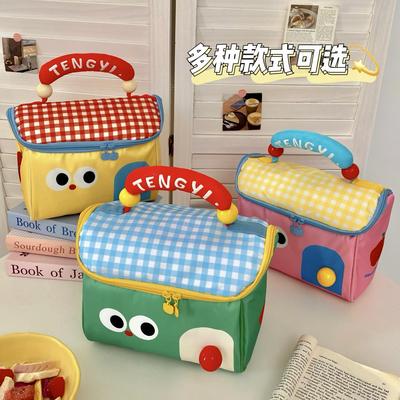 可爱卡通小房子化妆包大容量便携收纳包学生节日开心伴手礼包袋子