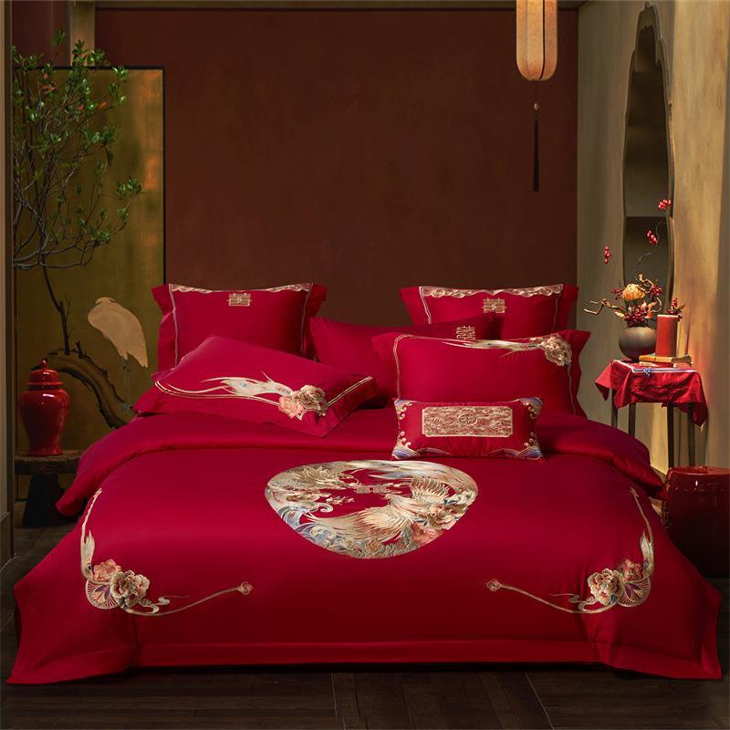 2025新款60s长绒棉四件套-锦绣良缘 1.5m床单款四件套 锦绣良缘