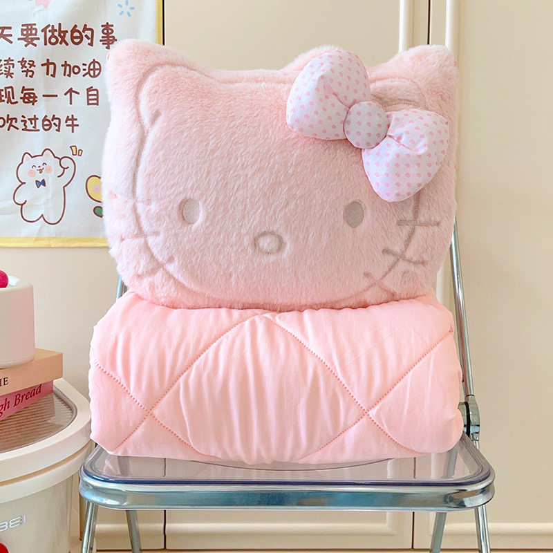 可爱HelloKitty抱枕被子两用办公室午睡枕头汽车用毯子二合一靠枕