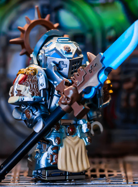 中国积木战锤40K积木人仔灰骑士终结者星际战士圣堂游戏拼装玩具