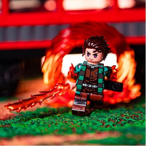 鬼灭之刃益智拼装人仔积木玩具