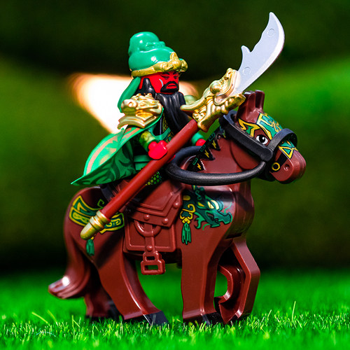 五虎上将关羽三国演义积木人仔