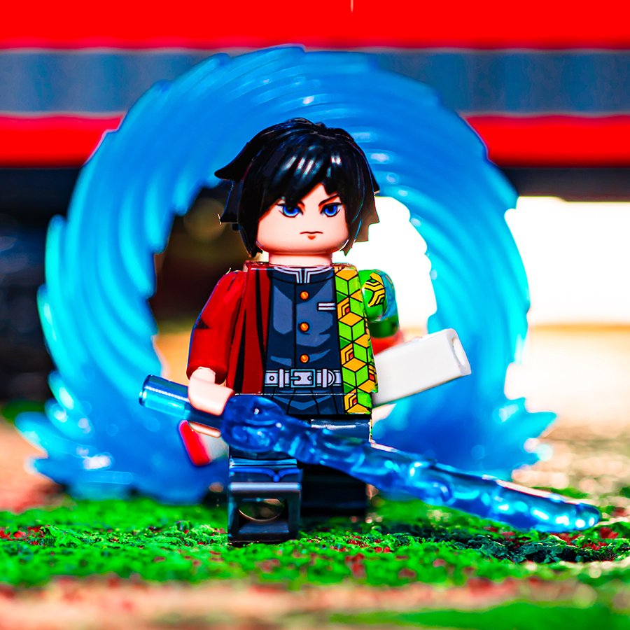 鬼灭之刃玩具益智拼装积木小人仔