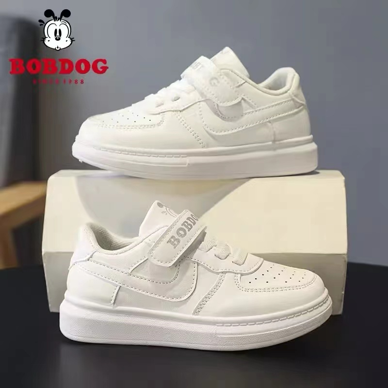 巴布豆小白鞋男女童春秋板鞋
