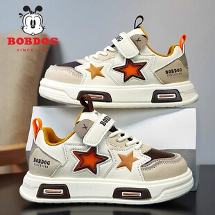 巴布豆春秋新款男童运动鞋儿童休闲鞋冬季中大童防滑软底男孩板鞋