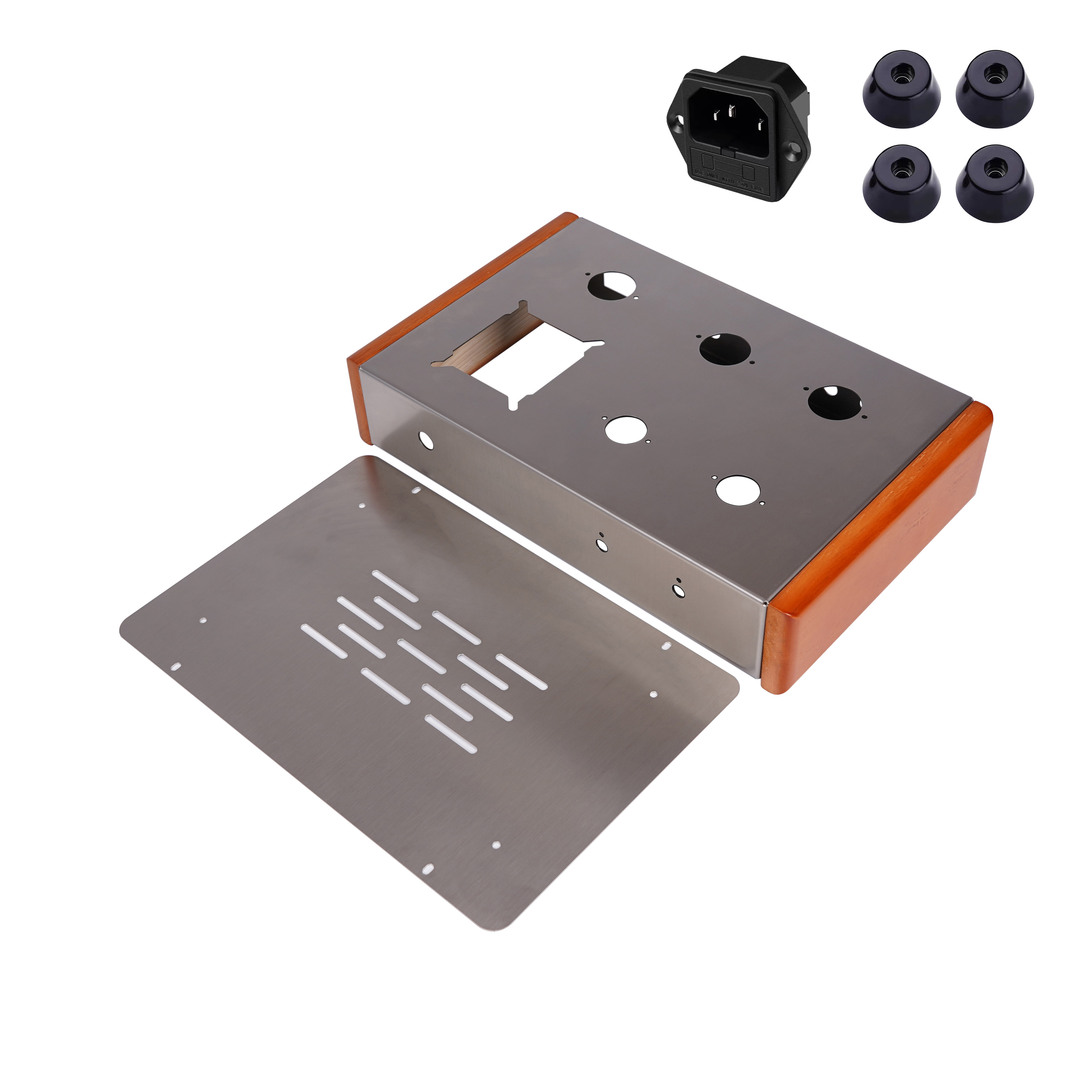 6j4推6p6p前级放大器发烧甲类电子管不锈钢胆机机箱机壳