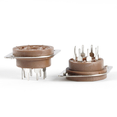 全新胶木大8脚电子管管座插座适用于EL34 KT88 6V6 PCB搭棚用