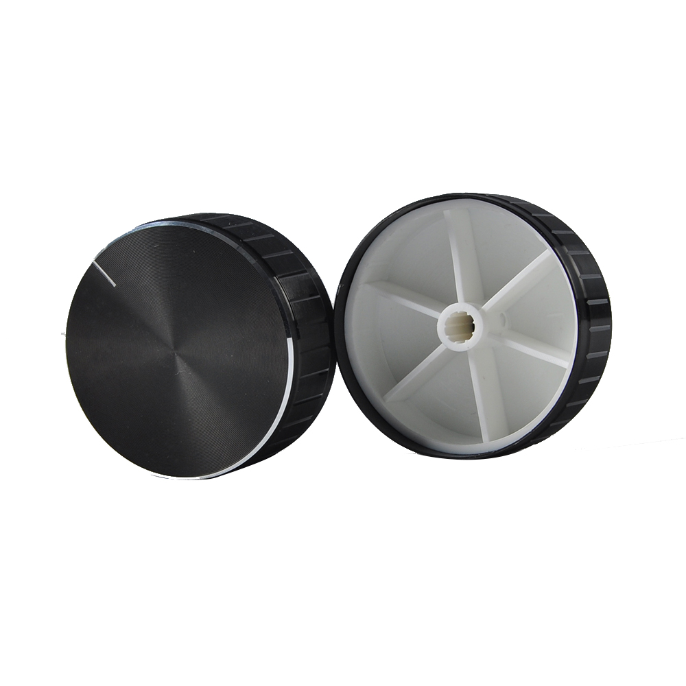 48*19mm 黑胆机调节 铝合金 电位器编码器功放旋钮 音量调节帽子