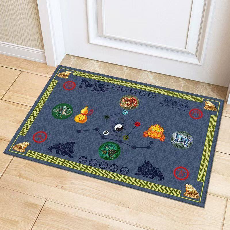 七星风水入户门地垫新年聚财开运玄关进门脚垫子新年招财神兽地毯,居家布艺,家用脚垫,淘宝优惠券,粉丝福利购,淘宝优惠卷