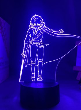 刺客伍六七周边小夜灯手办梅花十三桌面摆件立牌装饰氛围灯礼物