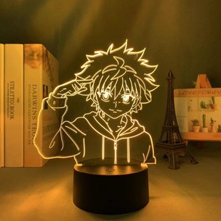 全职猎人周边奇犽西索手办3d小夜灯宿舍装饰现货台灯立牌摆件礼物