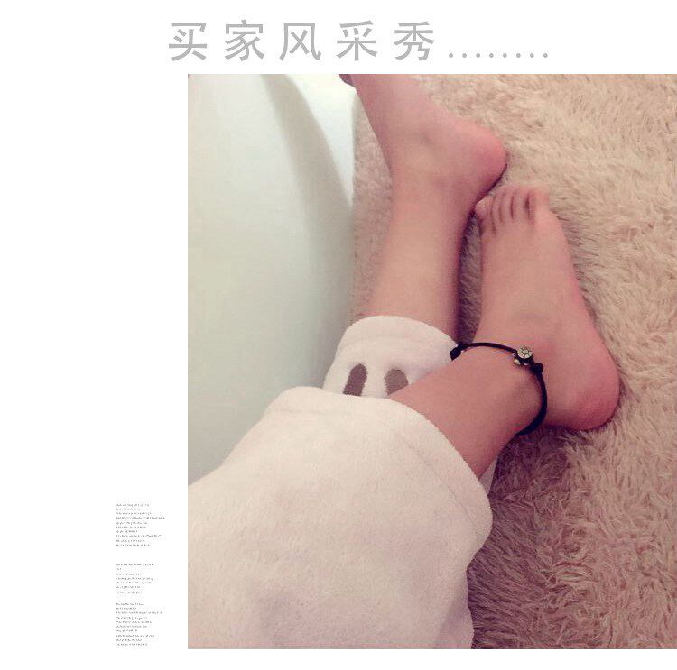 魏大勳同款腳繩男女個性腳鏈日韓時尚黑繩紅繩腳镯腳環學生腳繩複在類目 飾品/流行首飾/時尚飾品新, 腳鏈中 - 來自Buy2taobao.com提供專業的淘寶代購服務