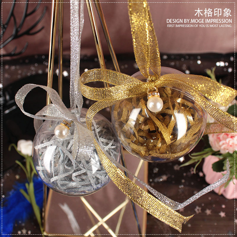 透明亚克力婚礼喜糖球高档圆形手提喜糖袋礼盒结婚糖果盒子包装盒