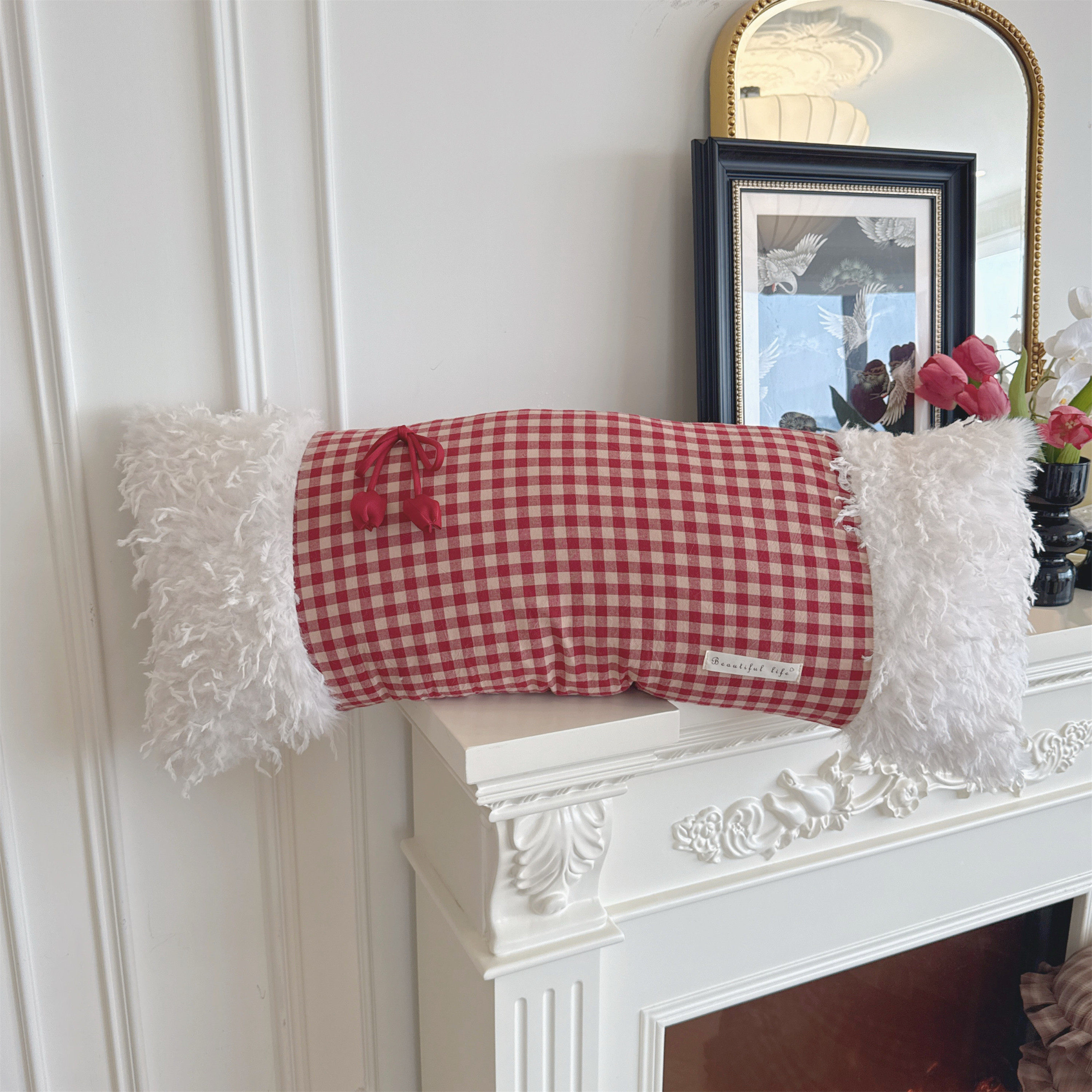 爱神 长方形羽毛靠枕腰靠 卧室沙发飘窗装饰爱心抱枕 拍摄道具枕,居家布艺,靠垫/抱枕,淘宝优惠券,粉丝福利购,淘宝优惠卷