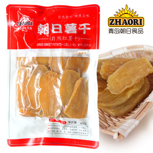 zhaori青岛朝日薯干地瓜干出口日本不加糖妇儿地瓜干400g红薯干片