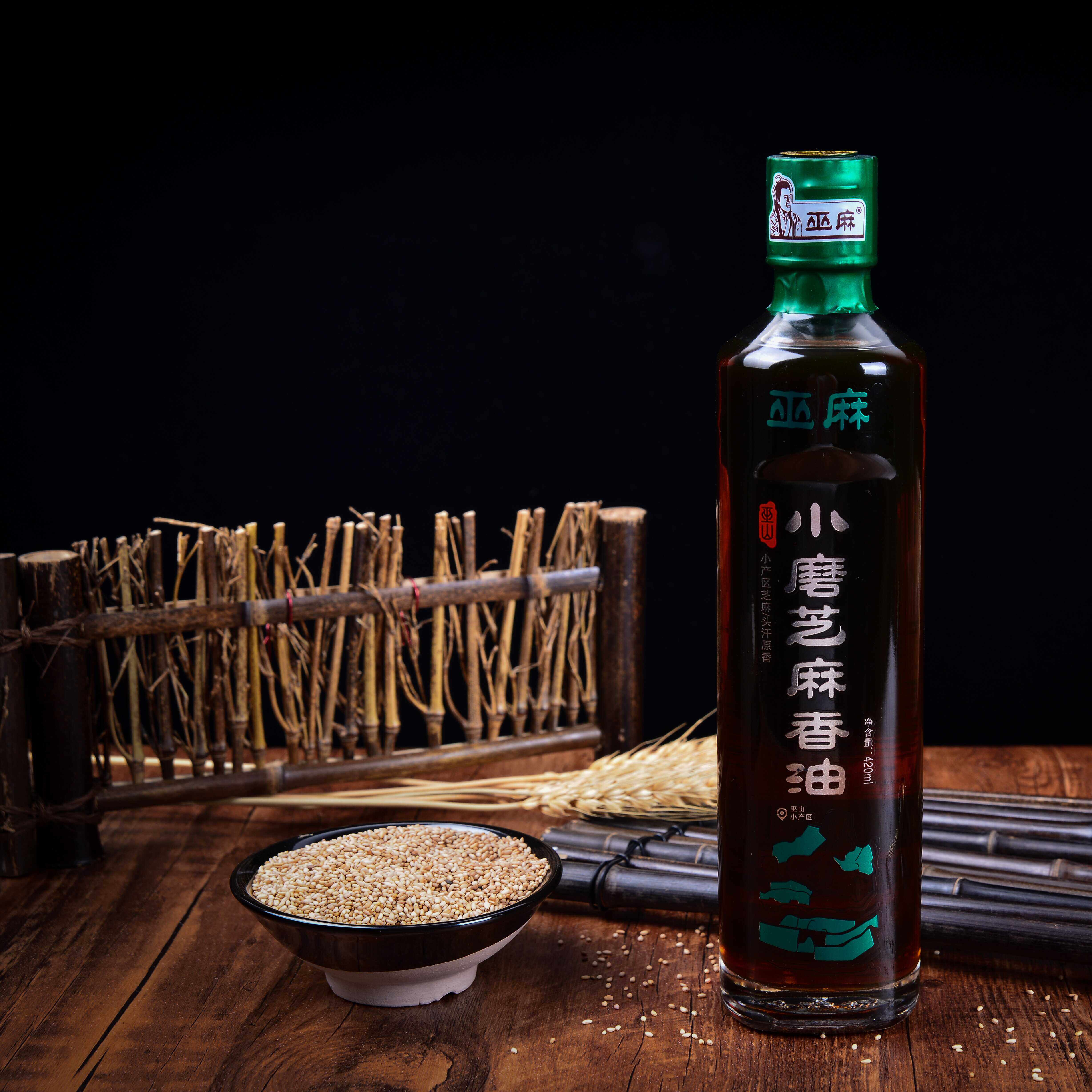 李磨油菏泽特产纯香芝麻油小磨香油小石磨工艺农家手工水代法