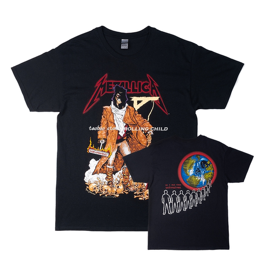 正版Metallica短袖vintage现行版