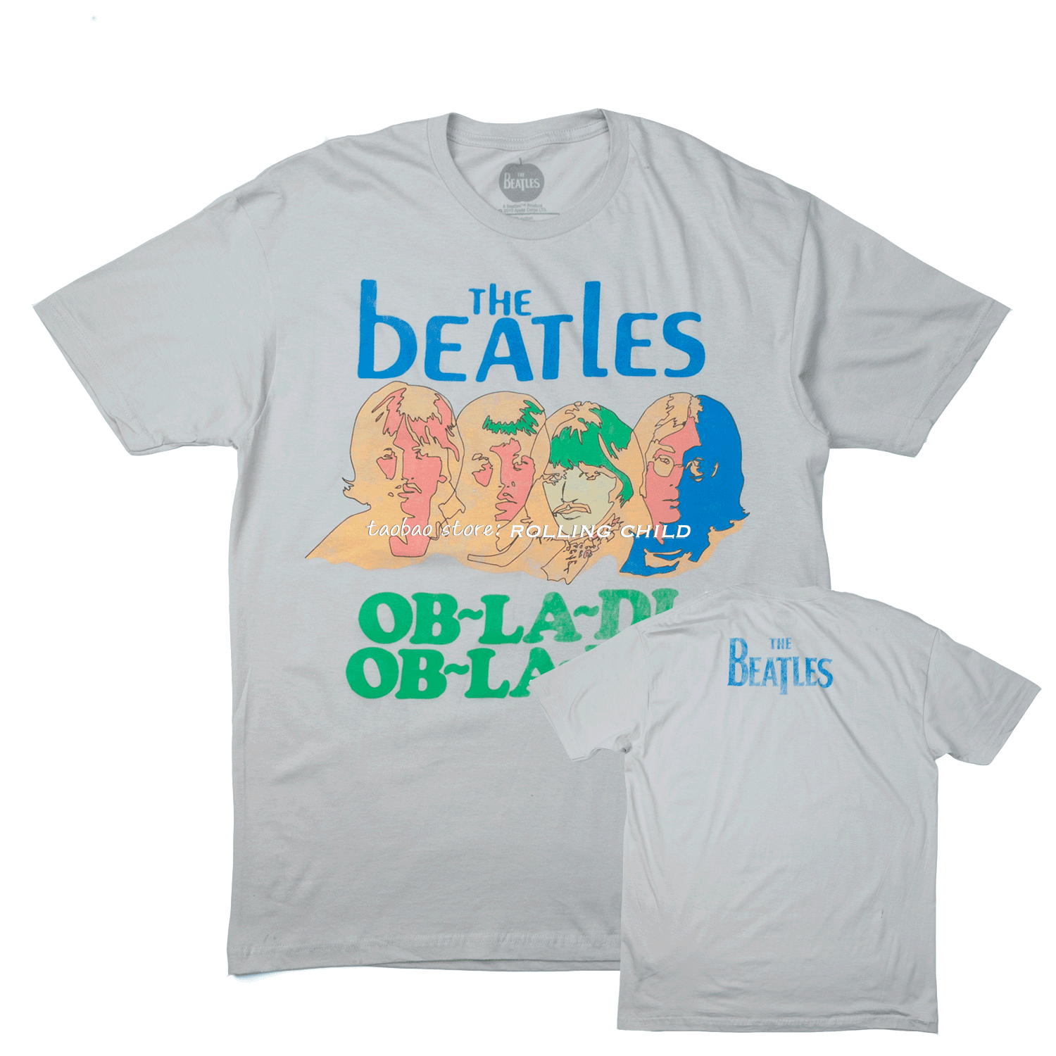 正版the beatles披头士甲壳虫乐队vintage摇滚短袖t恤t官方现行版