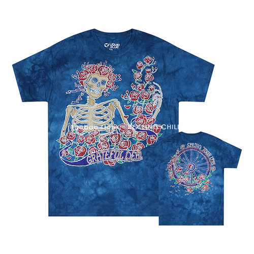 正版GratefulDead摇滚扎染T恤