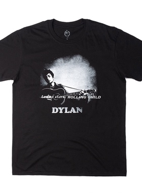 正版Bob Dylan鲍勃迪伦vintage民谣摇滚乐队短袖T恤d 官方现行版