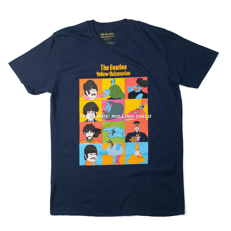 正版the beatles披头士甲壳虫乐队vintage摇滚短袖t恤l官方现行版