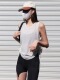 宽松遮肉罩衫 薄款 瑜伽健身上衣 抽绳跑步运动背心夏季 洋白菜无袖