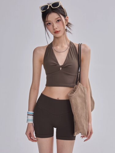 瑜伽背心女带胸垫防震运动健身内衣撸铁训练普拉提美背吊带外穿新