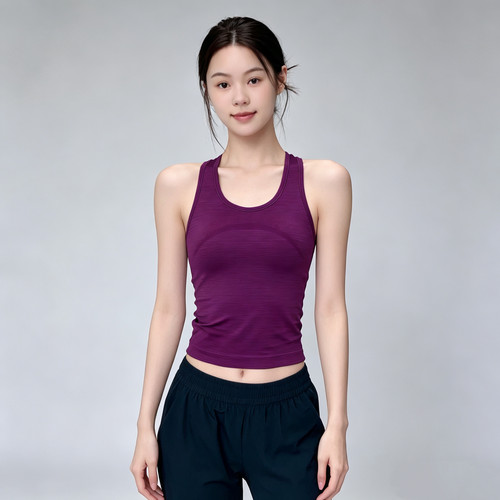 洋白菜带胸垫运动背心防震速干跑步内衣弹力工字吊带瑜伽服上衣