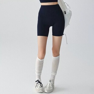 洋白菜工厂运动短裤夏季薄款越野女高腰跑步健身裤速干瑜伽四分裤