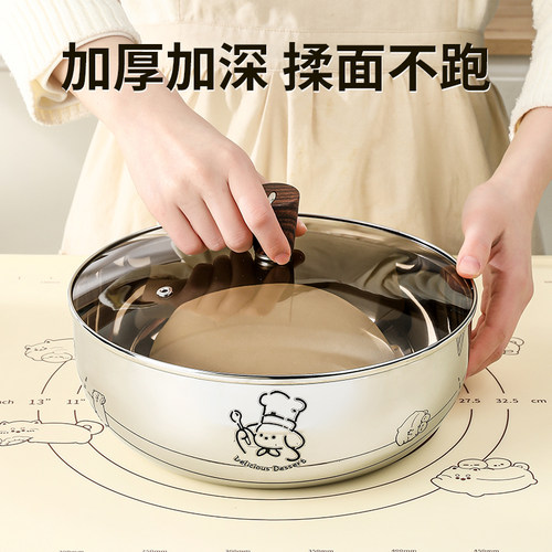 食品级和面盆316不锈钢揉面盆