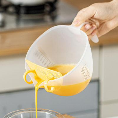 过滤量杯食品级带刻度打蛋杯