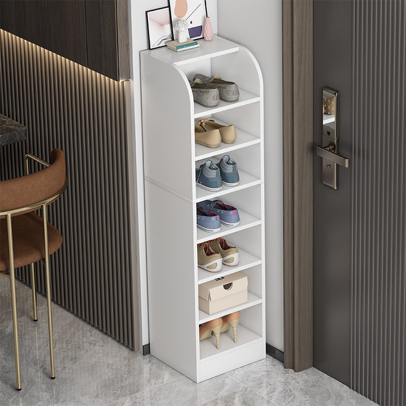 鞋柜简易家用小型迷你省空间客厅收纳架门口转角大容量窄立式鞋架