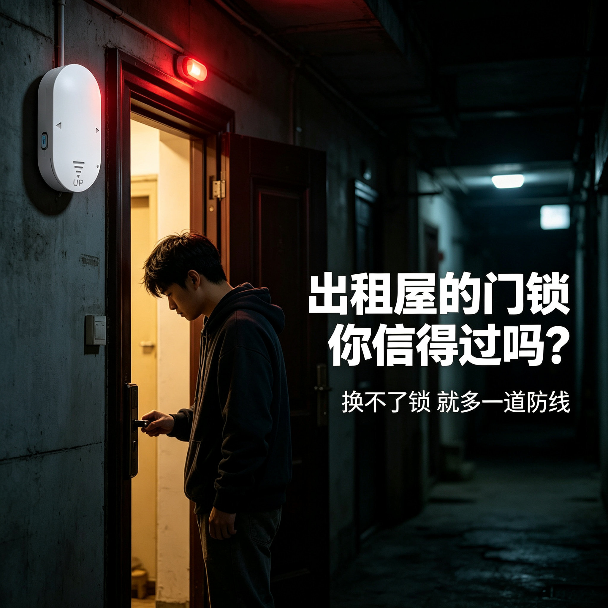 红外线震动报警器防拆门窗家用