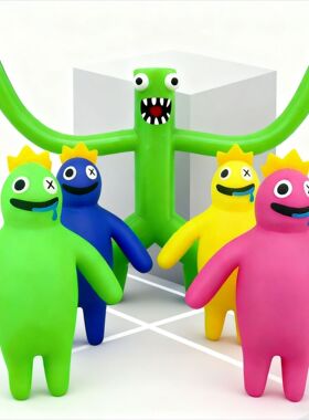 跨境热销彩虹朋友捏捏乐解压捏捏玩具tpr减压发泄神器批发小玩具