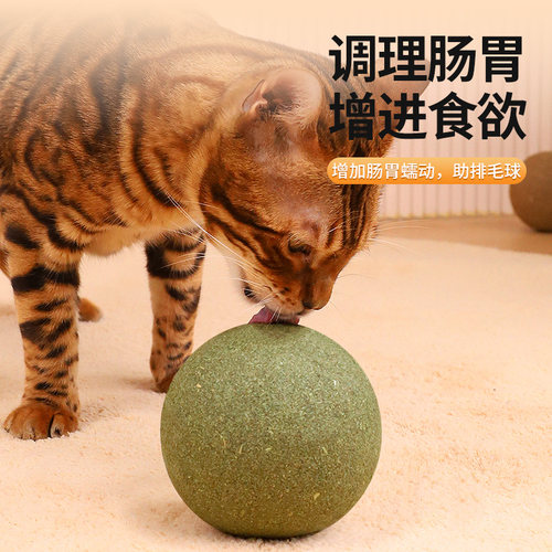 猫玩具超大猫薄荷球自嗨解闷神器猫猫小猫逗猫棒宠物猫咪用品磨牙
