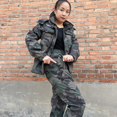 秋冬加绒迷彩工作服装 防风 耐磨耐脏工装 男士 工厂车间劳保服套装