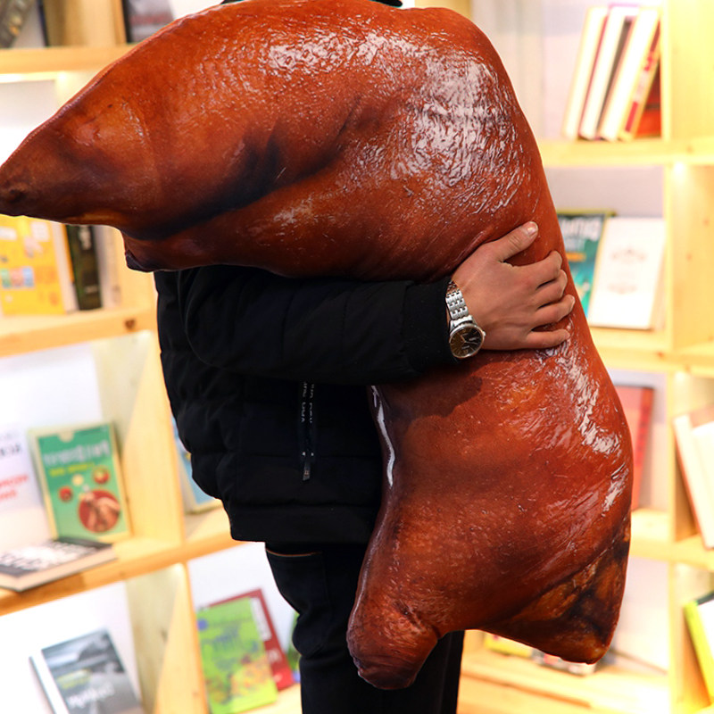 搞怪创意仿真猪蹄抱枕咸猪手猪脚猪猪毛绒玩具靠垫枕头女友生礼物