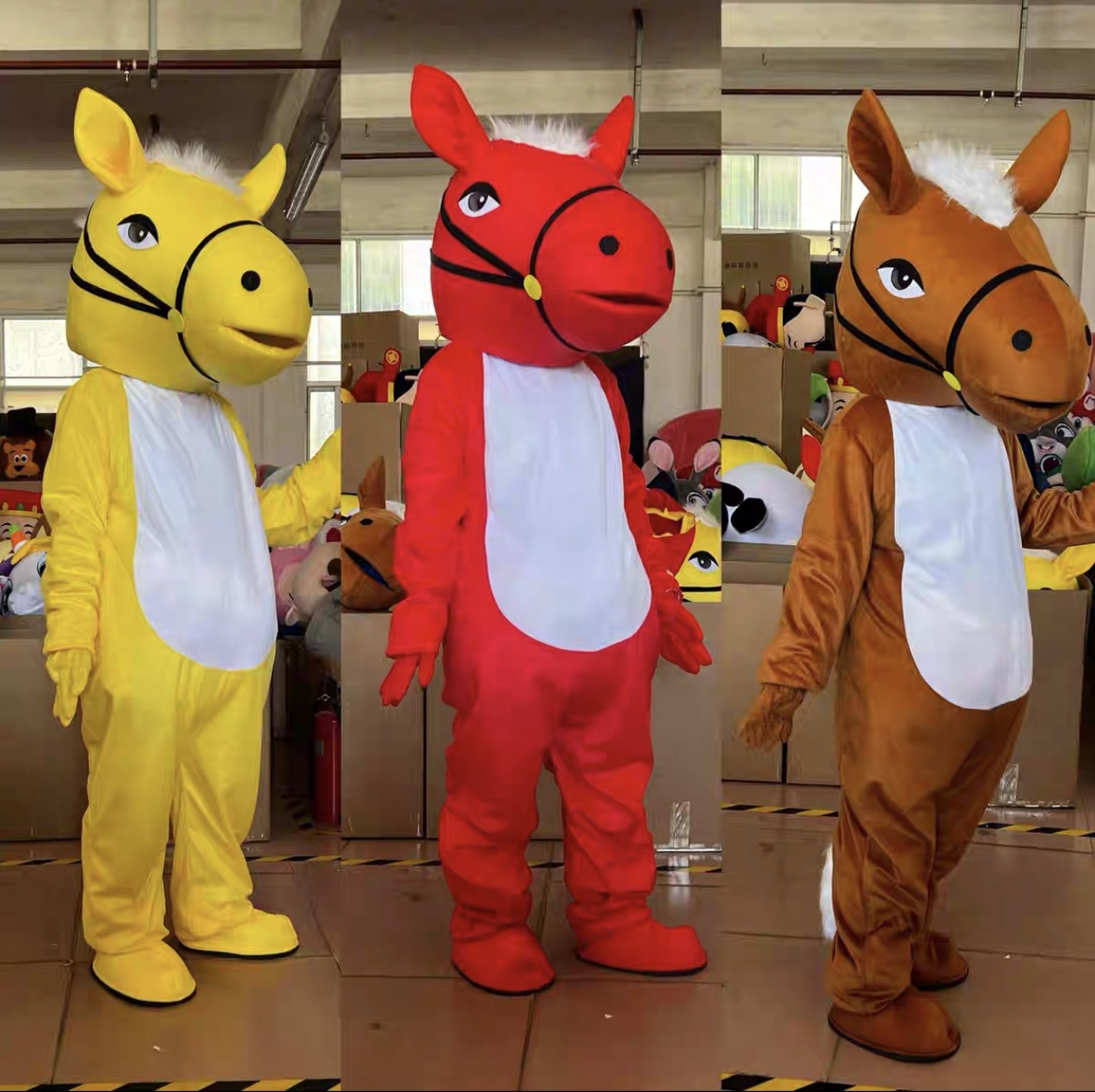 马年商业巡演吉祥物玩偶演出道具