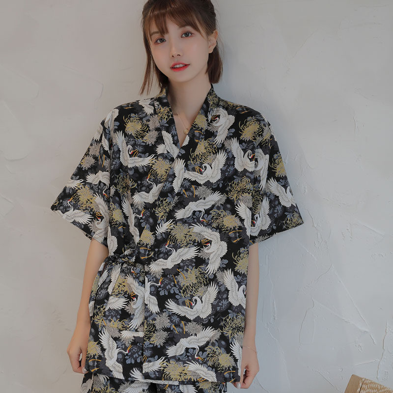 汗蒸服亚麻高档大码亲子桑拿浴服图片
