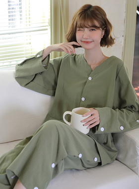 新款艾灸服女款纯棉长袖长裤前后开扣肩开理疗服针灸服刮痧拔罐男