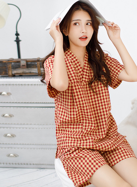 汗蒸服女款纯棉韩版情侣套装家居服男睡衣汤泉桑拿服洗浴服按摩服