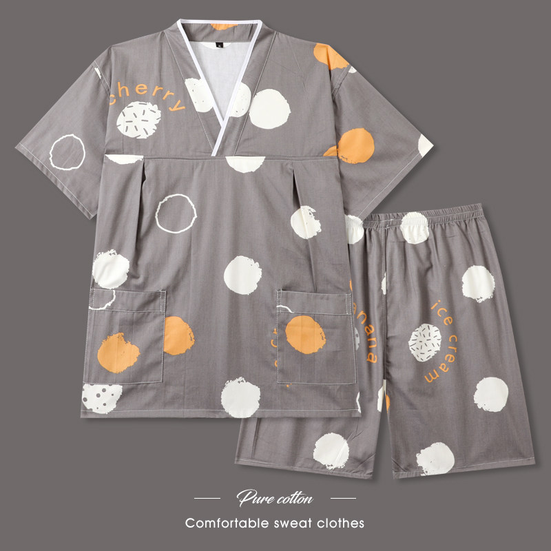 汗蒸服纯棉养生洗浴桑拿服情侣款