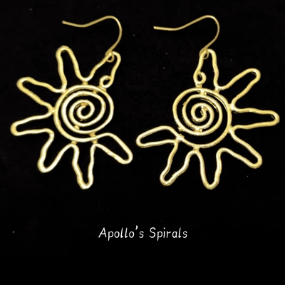 Vintage古着 Apollo’s Spirals 耳饰 太阳