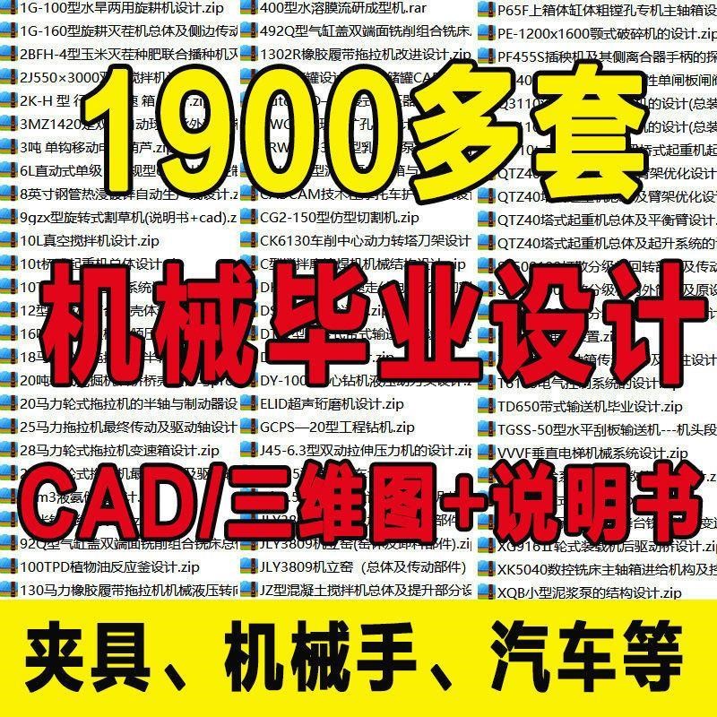 机械毕业设计专业课程夹具模具数控减速器cad图纸指论导文说